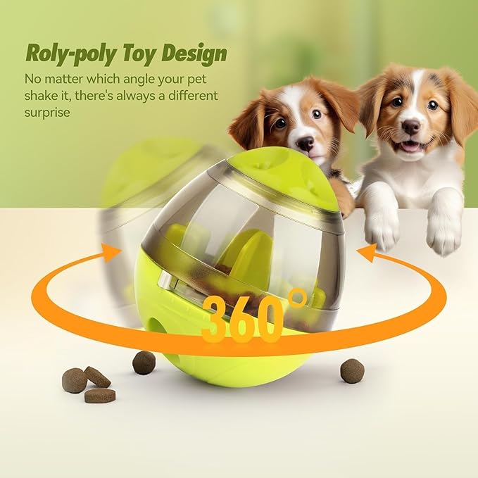 Race&Herd Best Interactive Dog Puzzle Toys for Small Dogs, Dog Enrichment Toys Small Dogs Interactive-Dog-Toys, Smart Dog Toys Interactive, Puppy Herding Egg Treat Dispenser Tumbler
