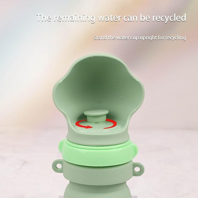 1. 400ml Leakproof Dog Water Bottle Portable Outdoor Travel Drinking Dispenser with Silicone Bowl for Pets Portable Pet Water Dispenser