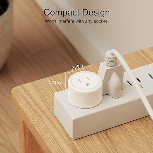 GHome Smart Plug, WiFi Smart Plugs Work with Alexa and Google Home, Smart Outlet Timer with APP Remote Control, 2.4GHz Wi-Fi Only, No Hub Required, ETL FCC Listed, White