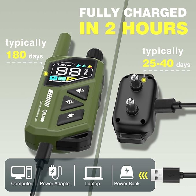 Dog Shock Collar for 3 Dogs - 3300FT Dog Training Collar with Remote IPX7 Waterproof Electric Collar with 3 Training Modes, Rechargeable AI Smart Anti-Barking Device with Three Receiver Collars