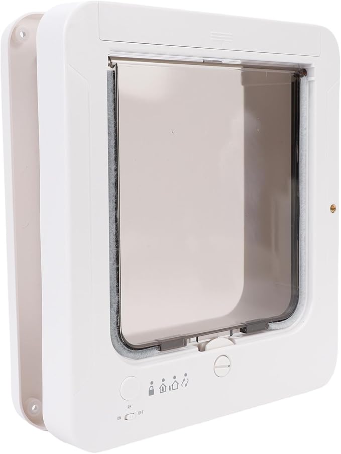 GOTOTOP Smart Cat Door, Electronic Pet Door with Advanced Sensing Technology, Automatic Entry Exit for Indoor Outdoor Use, Suitable for Cats and Small Dogs