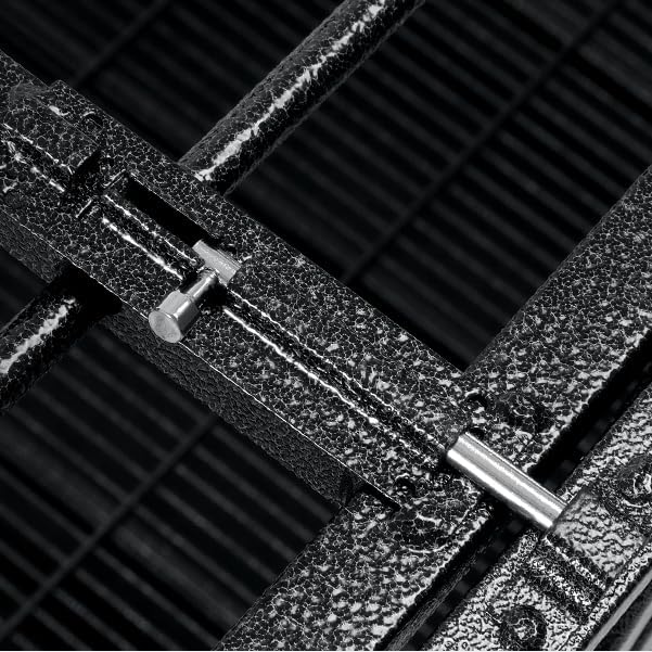 54/48/42/38 Inch Heavy Duty Funiture Dog Crate with Wheels, Indestructible and Escape Proof Wooden Kennel Indoor for High Anxiety Dogs with Double Door and Tray, Extra Large XL XXL