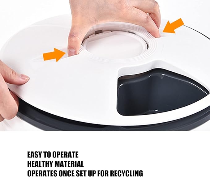 Automatic Cat Feeder, Smart Portion Control Auto Dog Food Dispenser with Voice Reminder, Dry and Wet Food Dispenser Programmable Dog Automatic Feeder for Small Dogs Puppy