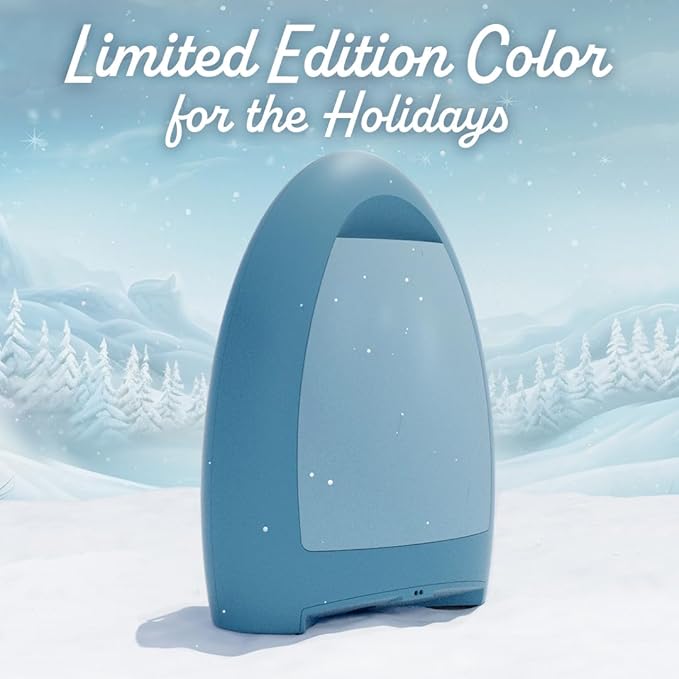 EyeVac Home Touchless Vacuum Automatic Dustpan - Great for Sweeping Pet Hair Food Dirt Kitchen - Fast & Powerful, No More Bending Down, Bagless, Corded, 1000 Watt (Serene Blue - Limited Edition)