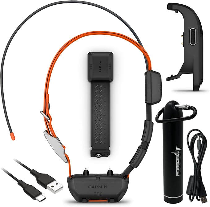 Wearable4U - Garmin Alpha TT 25 GPS Dog Tracking Collar with E-Bank Bundle