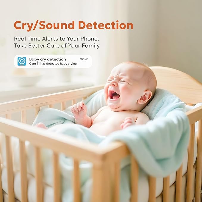 owltron Indoor Security Camera, 2K Cameras for Home Security with Motion Detection, Pet Cam & Baby Monitor with Night Vision, 2.4 GHz WiFi Two-Way Talk, Cloud/SD Storage, Compatible with Alexa