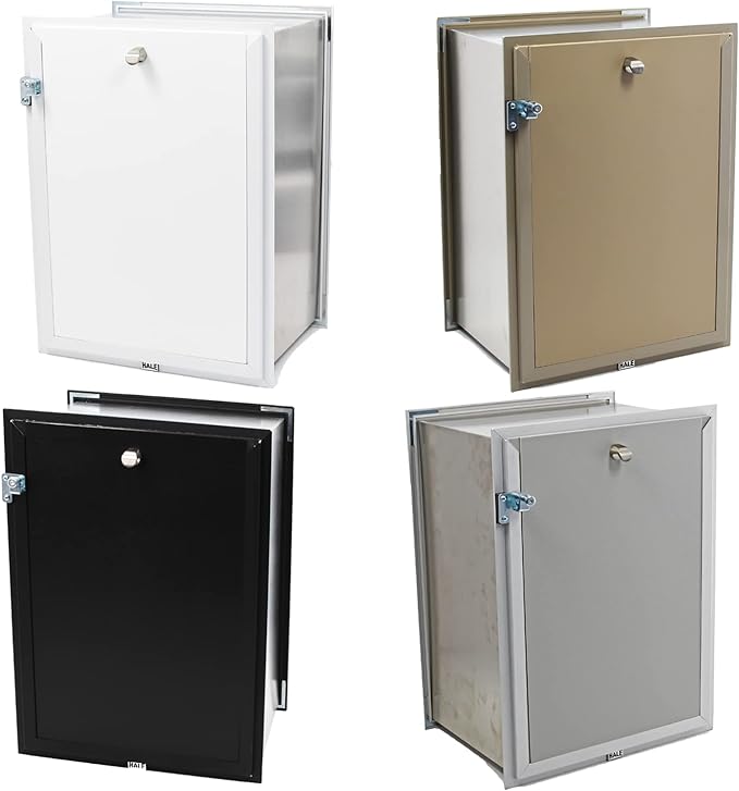 Wall Model | Cat & Dog Doors | Adjustable Tunnel Fits Up to 10" Wide Walls | Energy Efficient Double Vinyl Flaps | Locking Security Cover | Skilled Install Required | Steel Corners | Hale Pet Door