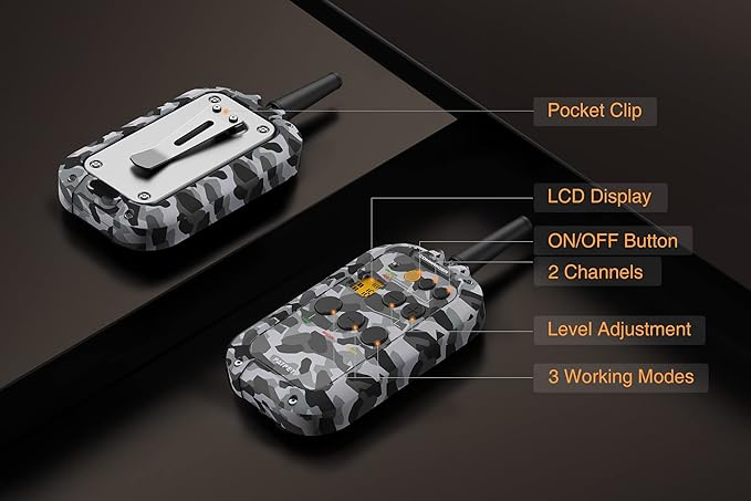 PATPET Dog Shock Collar with Remote 3/4 Mile Range Dog Training Collar Include Rechargeable Waterproof E Collar, Outdoor Training Shock Collar for Large Dogs Camouflage (15-140 lbs)