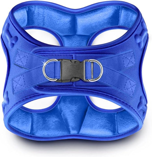 Comfort Fit Dog Harness Small Medium Sized Dogs No Pull Step in Dog Harness with Adjustable Buckles Soft Padded Easy Control Vest Harness Training Walking Running Extra Comfort Inside Velvet Plush