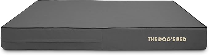 The Dog’s Bed Orthopedic Memory Foam Dog Bed, XL Grey & Black, Waterproof, Supportive Dog Bed with Replaceable Covers, Veterinary Approved