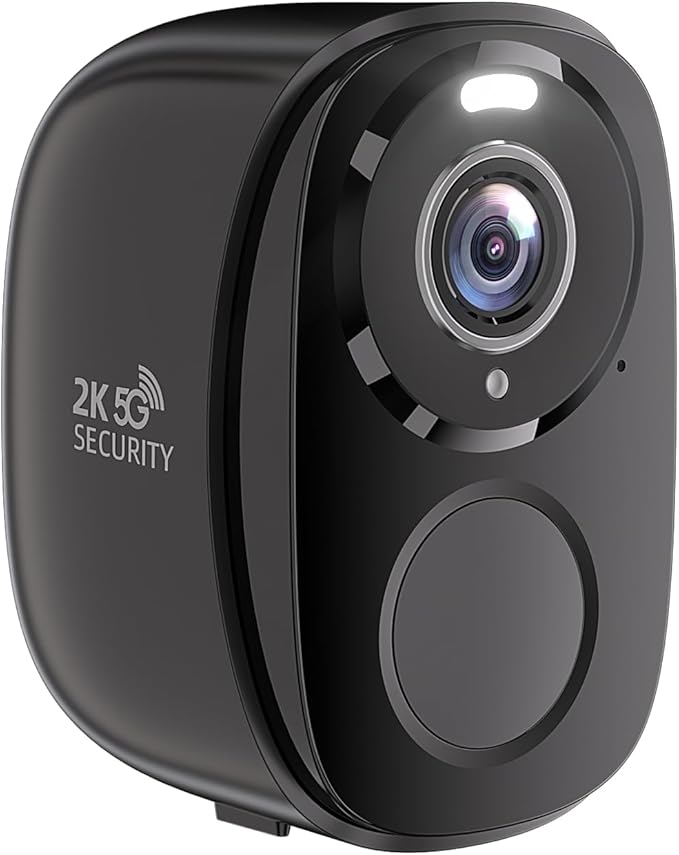 ELECCTV 5G/2.4G WiFi Security Cameras Wireless Outdoor, 2K 5G Security Camera with AI Motion Detection, Color Night Vision, Siren, IP65, 2-Way-Audio, Support Alexa&Google Assistant, Cloud/SD (1)