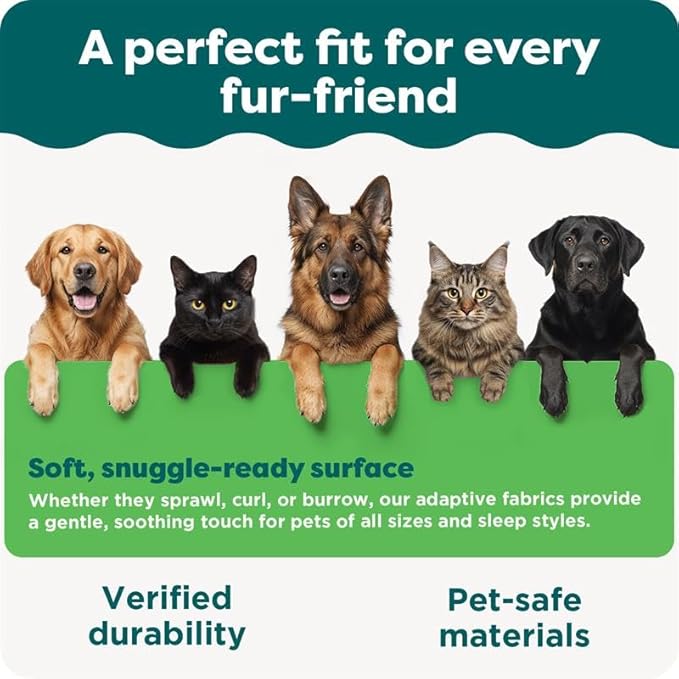 FurHaven Orthopedic Dog Bed for Large Dogs, Sofa Contour Mattress with Egg Crate Orthopedic Memory Foam for Joint Support, Removable Washable Cover, Large, Plush & Suede, Deep Pool