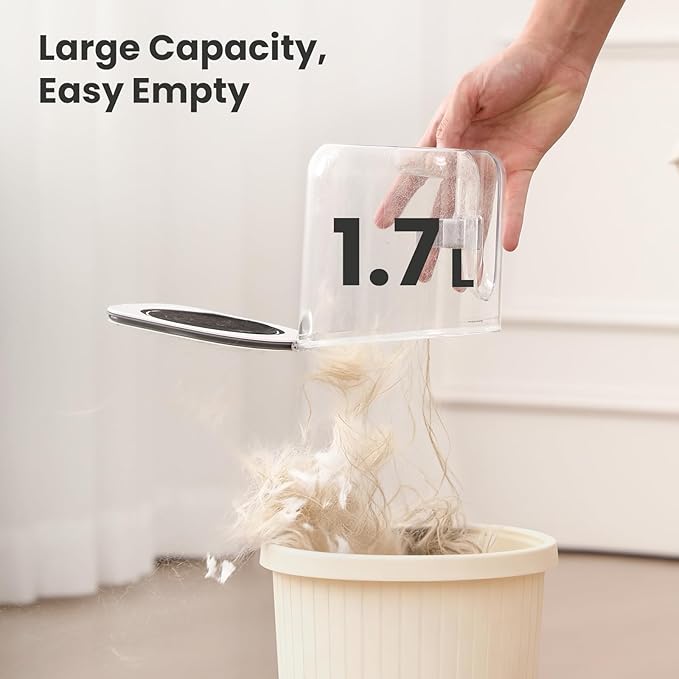 Pecute Dog Grooming Vacuum & Dryer, 7-in-1 Pet Grooming Kit with Clipper, 10000Pa Dog Vacuum for Shedding Grooming, Adjustable Speed & Temp, 55dB Low Noise,1.7L Dust Cup