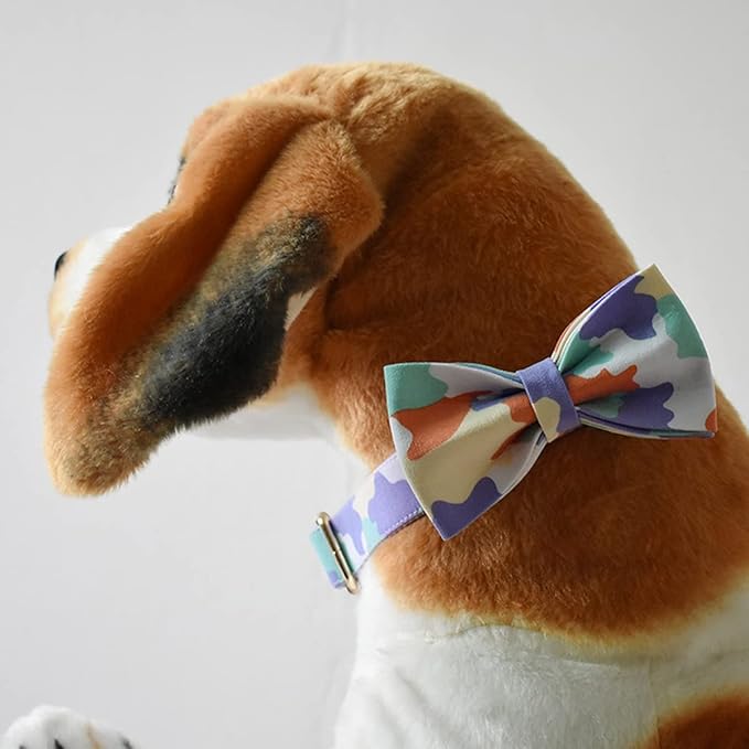 Custom Dog Collar with Metal Buckle - Pet Collars Personalized with Name and Phone Number (Bohemian)