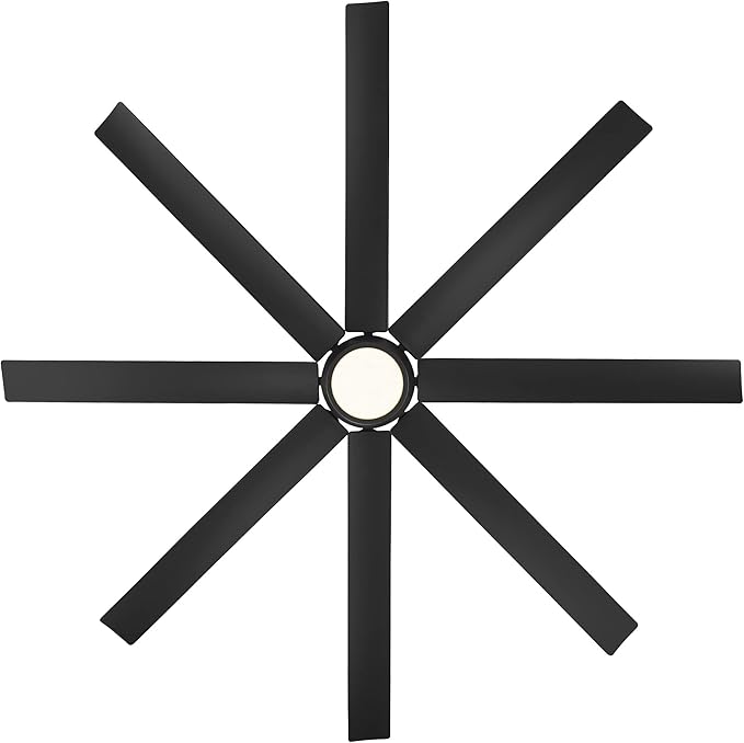 WAC Lighting F-064-MB Mocha XL 66" Outdoor Ceiling Fan & Remote, Matte Black