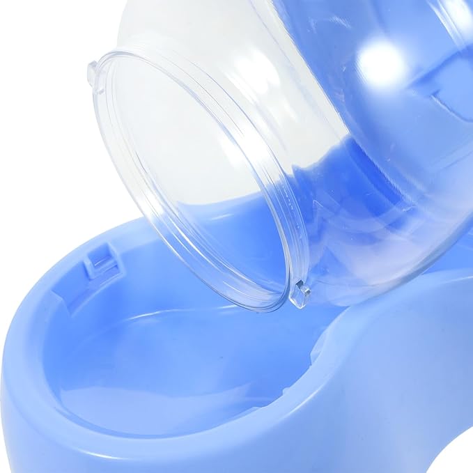 BESPORTBLE Automatic Pet Feeder for Cats and Dogs Bite-Resistant Food Dispenser Bowl with Texture for Easy Food Monitoring Lightweight Self-Filling Gravity Feeder for Pets