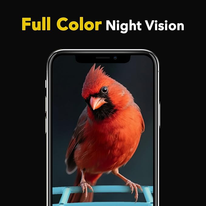 Smart Bird Feeder with Camera 2K Live Real-Time Alert AI Identify with 32G Card DIY Attachments Camera Bird Feeder Solar Powered Wireless Outdoor Birdwatching Gift for Birds Lover, Blue