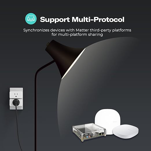 THIRDREALITY Smart Plug M1, Matter Over WiFi, Real-time Energy Monitoring, Compact Design, 15A/1800W Max, Smart Outlet, ETL Certified, Compatible with SmartThings, Home Assistant, 2.4G Wi-Fi Only