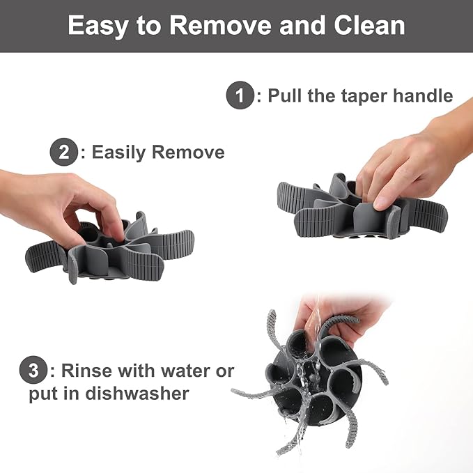 Dog Slow Feeder Bowls Silicone Spiral Pet Food Feeder Insert to Slow Down Eating for Large Medium Small Breed Dogs Perfect with Stainless Steel Glass Ceramic Pet Bowls (Grey)