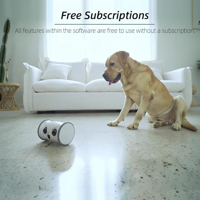 Owl Robot,Pet Camera Treat Dispenser Interactive Toy for Dogs Cats with Remote Phone App Control