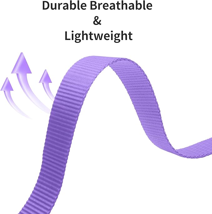 Replacement Collar for Shock Collar, Stylish & Comfortable Nylon Dog Collar with Quick Release Buckle, Compatible with PetSafe Bousnic Sportdog Garmin Ecollar Replacement Strap (Purple & Blue)