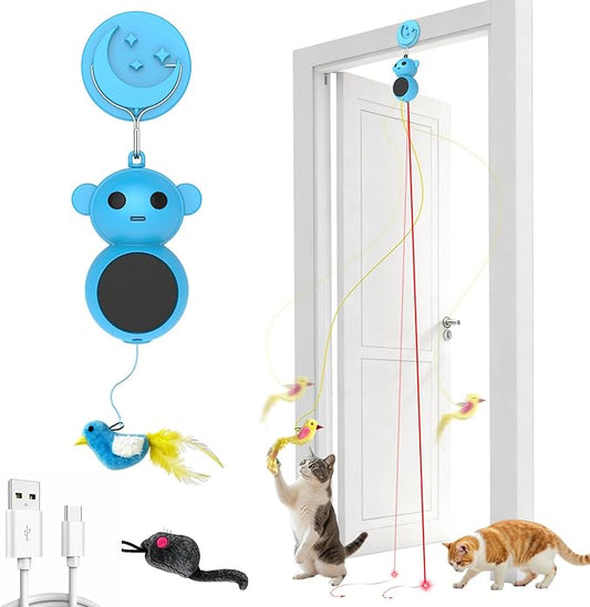 Interactive Cat Toys for Indoor Cats - Automatic Cat Toys, Flying Bird Feather Cat Toy, Kitten & Adult Cat Enrichment Stimulation Toy