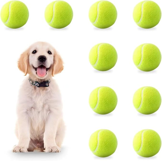 10 Pack 2-inch Small Dog Tennis Ball Dogs Interactive Toys,Tennis Balls for Small Dogs, Only Fits 2 inch Dog Ball Launchers, Not Applicable to Balls Thrower