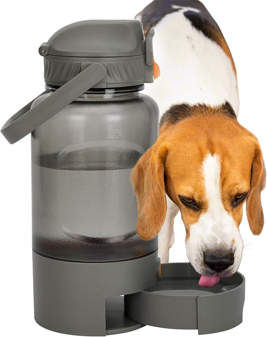 50oz Dog Water Dispenser Portable，Dog Water Bowl Dispenser for Portable Use, Allowing for Easy Hydration During Outings and Travels，Anti-Leak Design, Easy to Clean, Sturdy Material