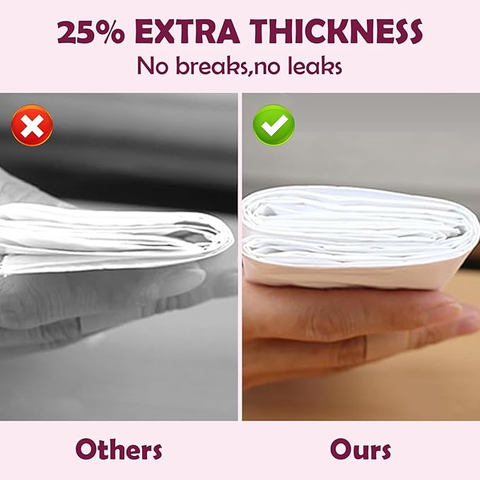 Upgrade Cat Litter Box Liners Design Compatible with SNOW+ Litter Box,60 Pcs Self-Sealing Waste Drawer Bags for Automatic Cat Litter Box (60 Pcs)