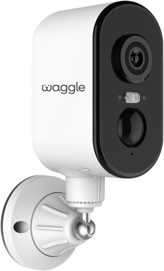 Waggle 4G LTE Cellular Security Camera Wireless Outdoor | No WiFi Needed | 2K HD, 9000mAh Battery, Night Vision, 2-Way Talk & Siren Alarm | Ideal for RVs/Camping/Travel - Subscription Required