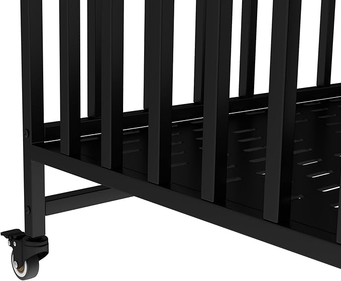 39 Inch Heavy Duty Dog Crate Furniture, Indestructible Wooden Dog Cage Kennel with Lockable Wheels and Removable Tray, Indoor Escape Proof Dogs House for Small Medium Dogs for Living Room Bedroom