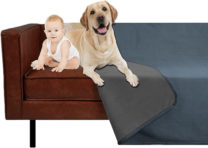 Ameritex Pet Bed Blanket Reversible 100% Waterproof Velvet Super Soft for Sofa and Bed