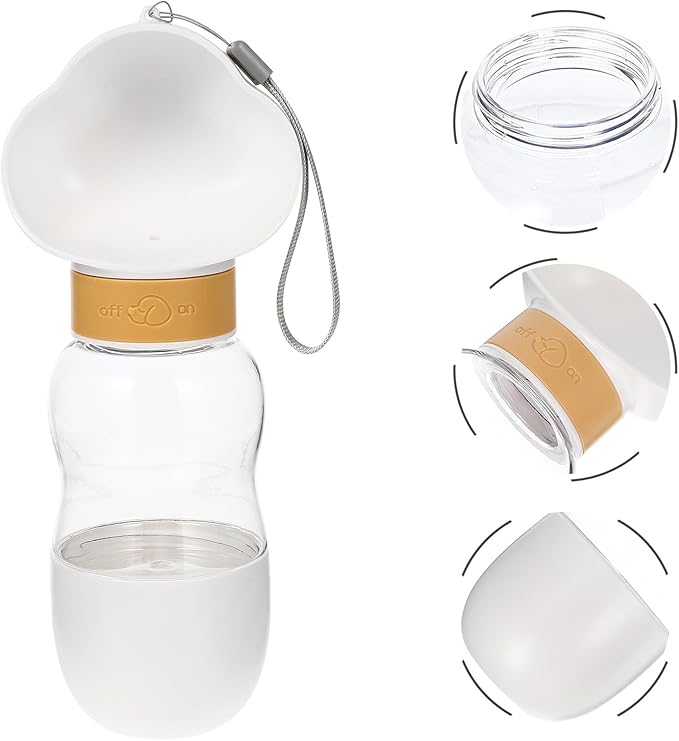 Portable Dog Water Bottle with Leakproof Water Dispenser for Outdoor Walking Hiking Design Puppy Travel Cup Convenient Pet Accessory for Dogs