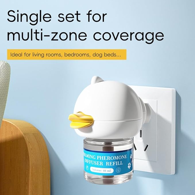 PRO! Dog Calming Diffuser to Stop Peeing in House - Calming Diffusers for Dogs with Pheromones for Anxiety Relief, Pet Calming Aid Device for Dogs Stop Barking and Marking