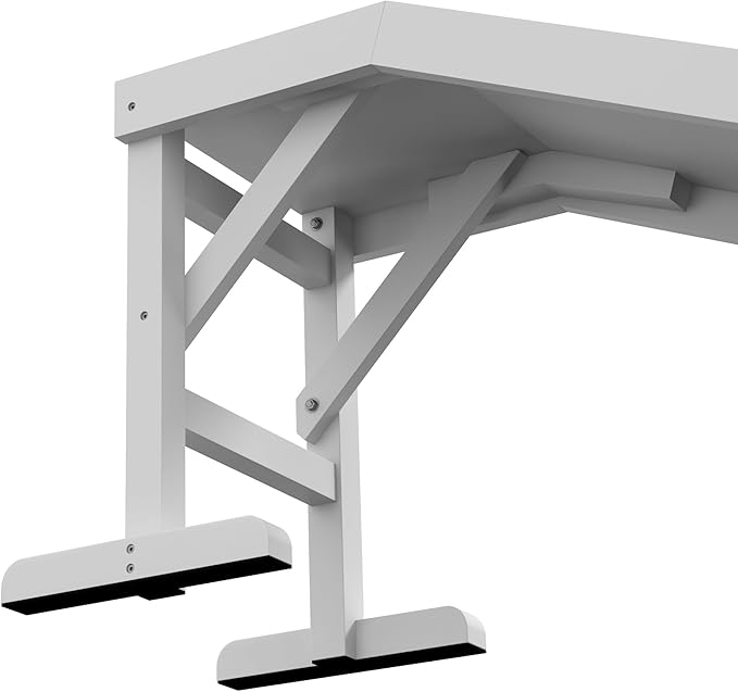 PawHut Dog Ramp for Bed, Pet Ramp for Dogs with Non-Slip Carpet and Top Platform, 60" x 16" x 20", White