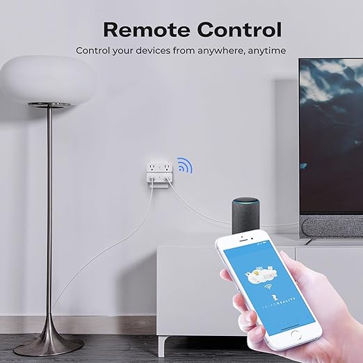 THIRDREALITY Smart Dual Plug, Zigbee 2-in-1 Smart Outlet with Independent Control and Power Monitoring, Zigbee Repeater, Compatible with Home Assistant(ZHA/Z2M), SmartThings, Homey