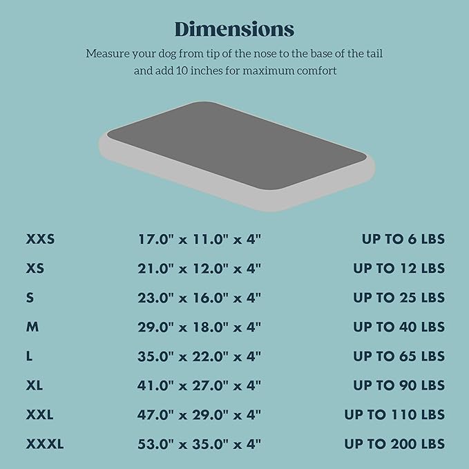 Stoutwool 4" Indestructible Dog Bed - Orthopedic Chew Proof Dog Crate Pad - Fluffy Kennel Mat for Aggressive Chewers - Ideal for Extra Large Breeds & Fits 48-Inch Crate - 47"x29", Charcoal