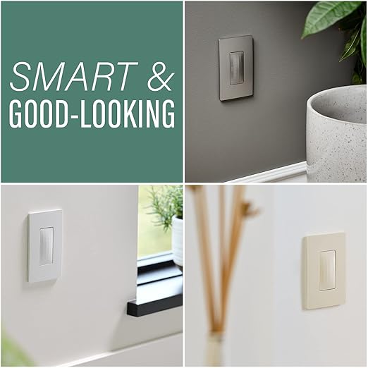 Legrand Radiant WNRH10KITWH Smart Switch with Netatmo Starter Kit, Tamper Resistant, Compatible with Alexa, Google Assistant & Apple HomeKit, White (1 Count)