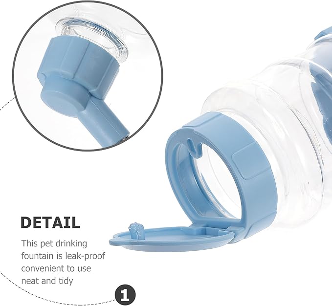 Hanging Pet Water Feeder for Small Animals Leakproof Rabbit Chinchilla Guinea Pig Water Bottle Smooth Surface Easy to Install Cage Supply