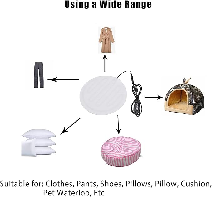 Outdoor Dog Heating Pad | 3-Level Electric Foldable Adjustable Warmer - Heated Pet Bed - for Cats Dogs Puppy Bunny House Outside Winter Travel Car Chair Couch Room Shelter