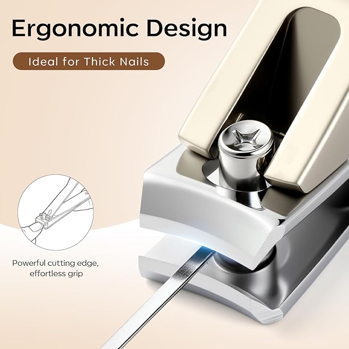 FAMILIFE Manicure Set, Nail Clippers Pedicure Tool, 8 pcs Stainless Steel Manicure Kit Professional Grooming Tool, Nail Kit with Portable Brown Leather Travel Case Luxury Gifts for Men