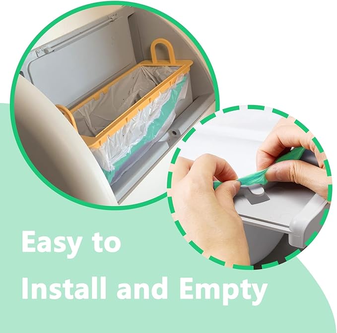 60 Count Thick Self-Cleaning Cat Litter Box Liners Bag Fit For MW-SC01/MW-SC02/MW-LR01, Drawstring Heavy Duty Pet Litter Receptacles Bags Compatible with Automatic Cat Litter Box-18" * 12"