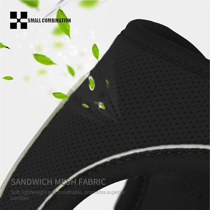 Adjustable Dog Harness with Leash, Reflective Mesh, No-Pull Design，Matching Lead Rope (Black, XS)