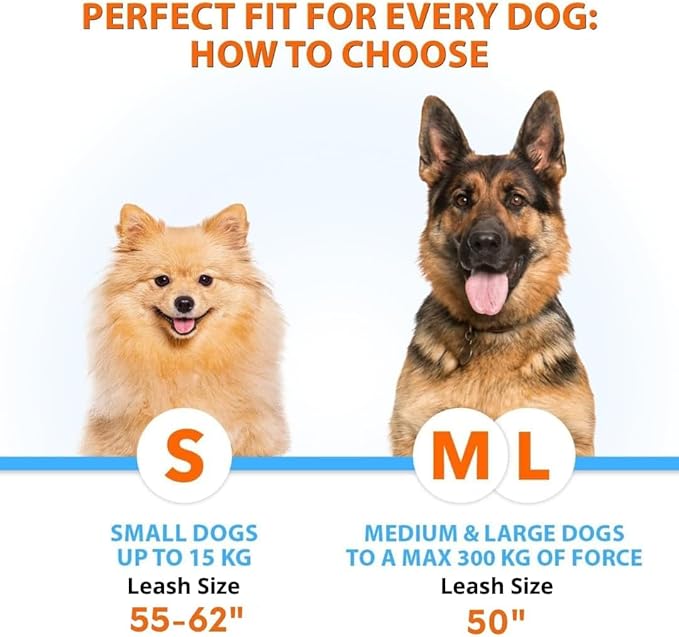 SparklyPets Hands Free Double Dog Leash – Dual Leash for Medium and Large Breeds – Lead for 2 Dogs with Padded Handles, Reflective Stitches, No Pull, Tangle Free (Brown)