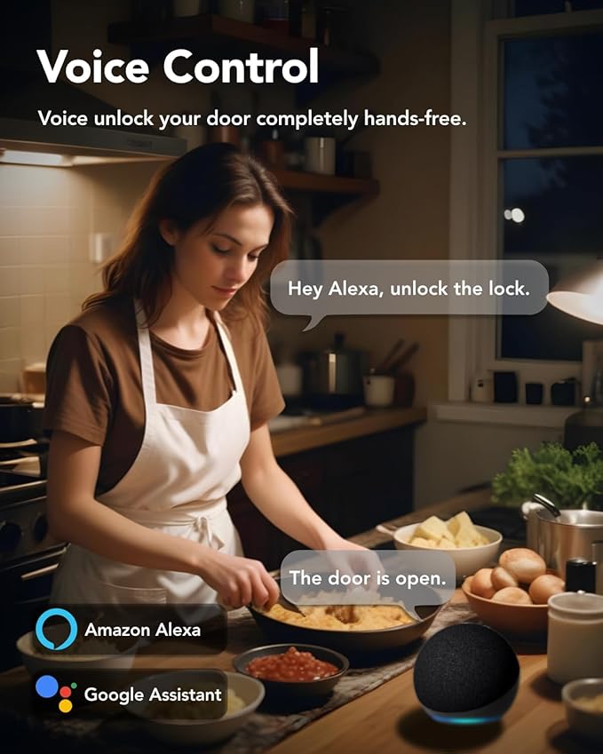 Devo G1 Video Smart Lock with Camera&Doorbell,App Remote Door Lock 6-in-1 Keyless Entry,Fingerprint ID,Auto Locks,Built-in Wi-Fi Smart Deadbolt for Front Door,Easy Install,Waterproof,BHMA Grade 3