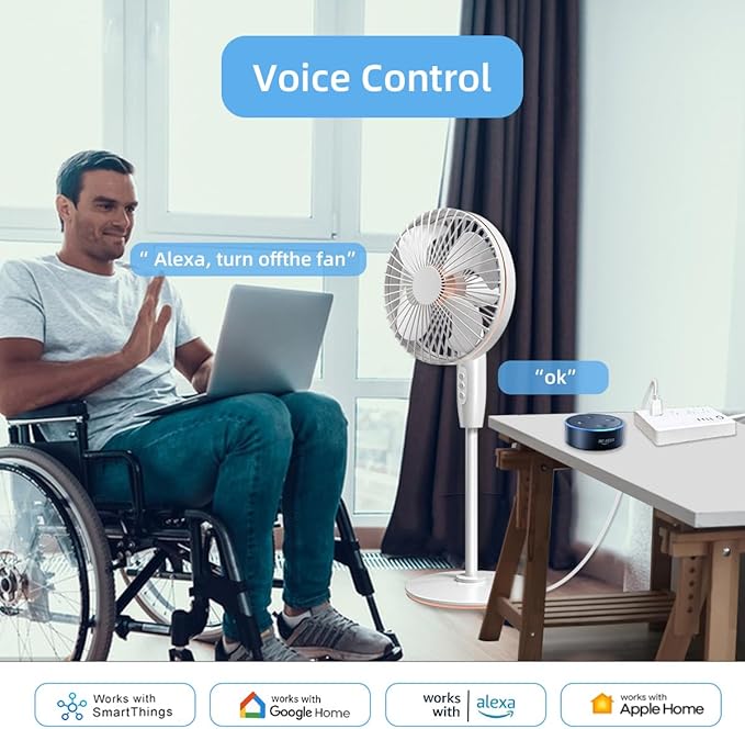 UseeLink Smart Power Strip, WiFi Flat Plug Strip with 4 Smart Outlets and 4 USB Ports(2A2C), 5 Feet Extension Cord Surge Protector, Only 2.4 GHz Wi-Fi, Compatible with Alexa and Google Home, White