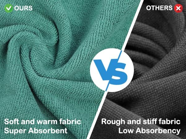 Dog Drying Coat - Fast Drying Dog Bathrobe Towel,Super Absorbent Pet Cat Bath Robe,Microfibre Quick Dry Warm Keeping Dogs Robes Towel with Soft Adjustable Collar & Belly Strap (Gray, Large)