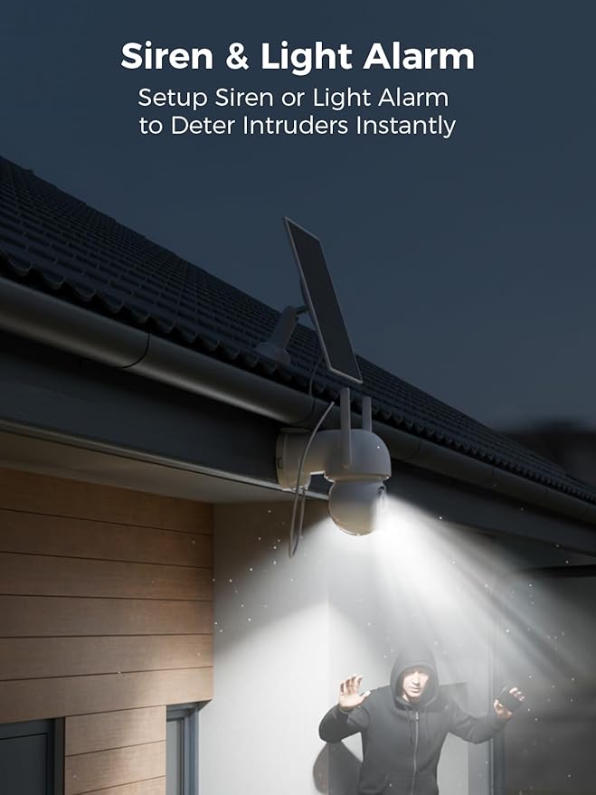 Solar Security Cameras Wireless Outdoor, Home Security Camera System, No Subscription, Solar Powered, 2.4G & 5G WiFi 4 Cam Kit, 4MP Color Night Vision, 360° Pan & Tilt, Two-Way Talk, IP66