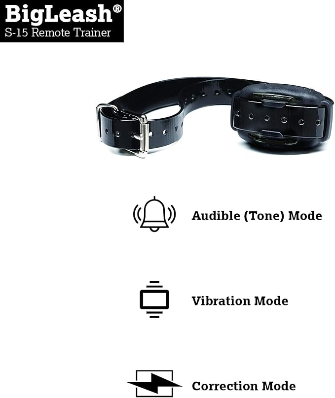 DogWatch S-15 No Shock Dog Training Collar with Remote 1/2 Mile Range - Dog Collar Beep and Vibration, Waterproof & Rechargeable Collar for Small Medium Large Dogs