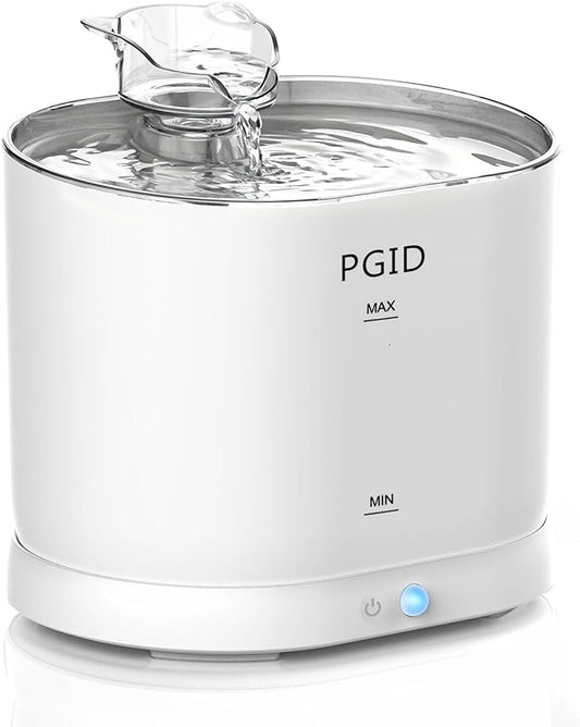 Cordless Cat Water Fountain for Drinking, 5000mah Battery Operated Pet Dog Water Fountain, 74oz/2.2L Automatic Cat Water Dispenser for Cats Dog Indoor Outdoor